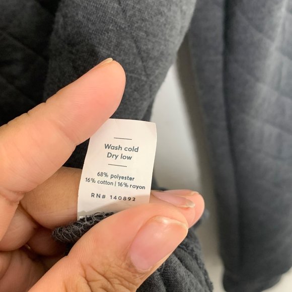 Marine Layer Quilted Bomber Jacket Women's Size L Gray Full Zip - Picture 9 of 9